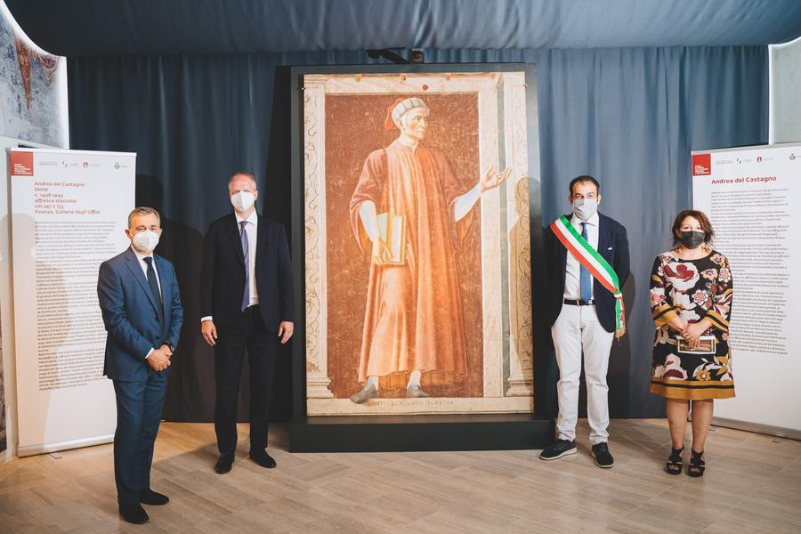 Terre Degli Uffizi Il Ritratto Di Dante In Mostra Nel Borgo Di Andrea