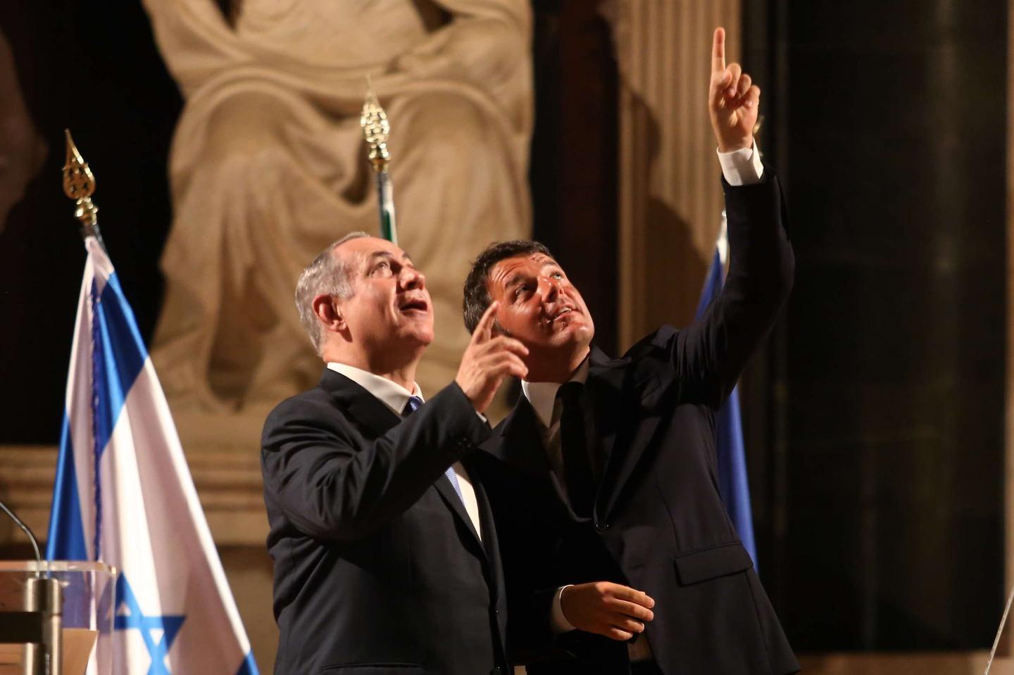 Renzi Accoglie Netanyahu In Palazzo Vecchio Insieme Nella Lotta Al