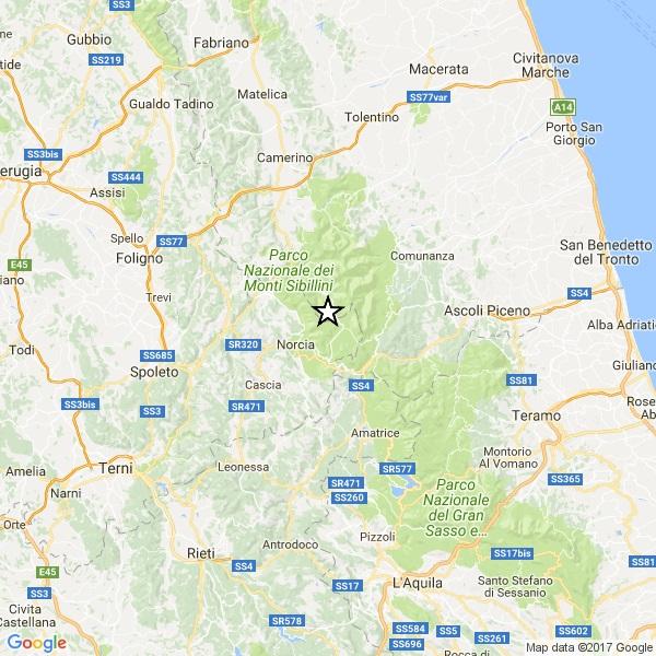 Terremoto Scossa Di Nella Notte Vicino A Norcia