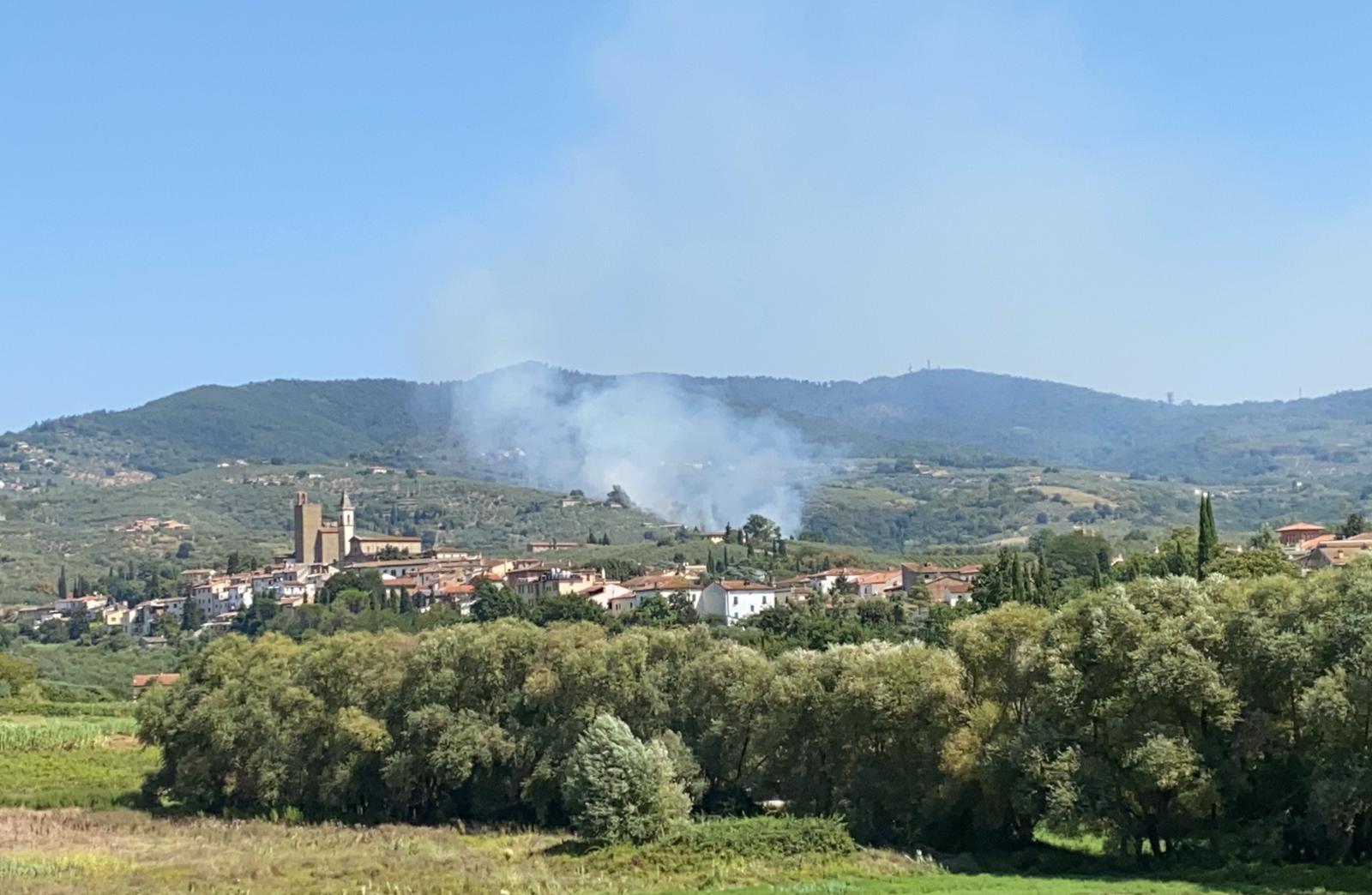 Incendio A Vinci Fiamme Distruggono Boschi E Olivi Sul Montalbano