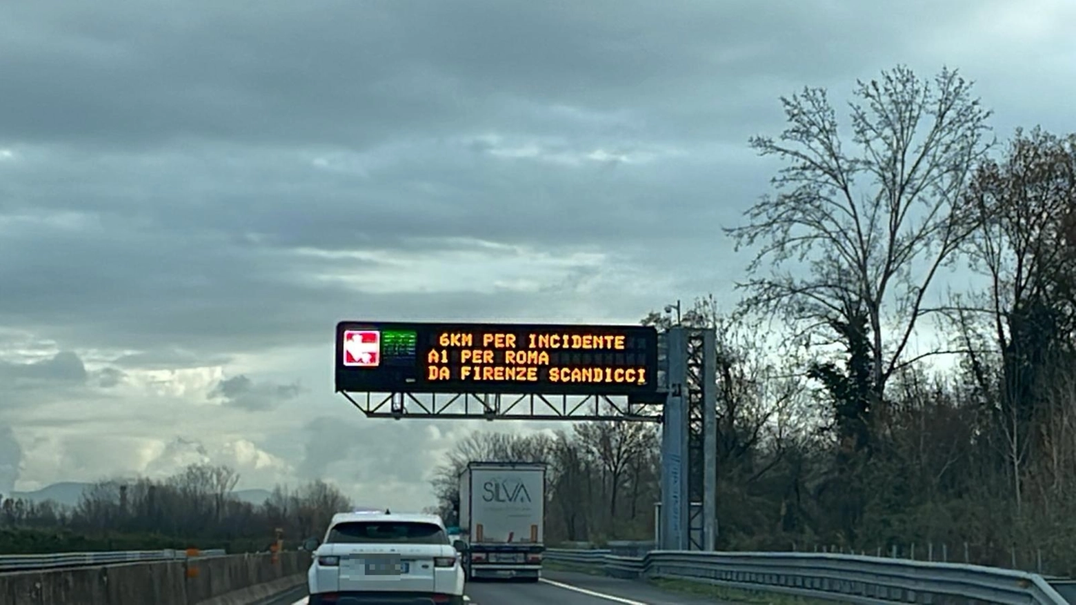 Incidente in autostrada A1 tra Scandicci e Firenze Sud