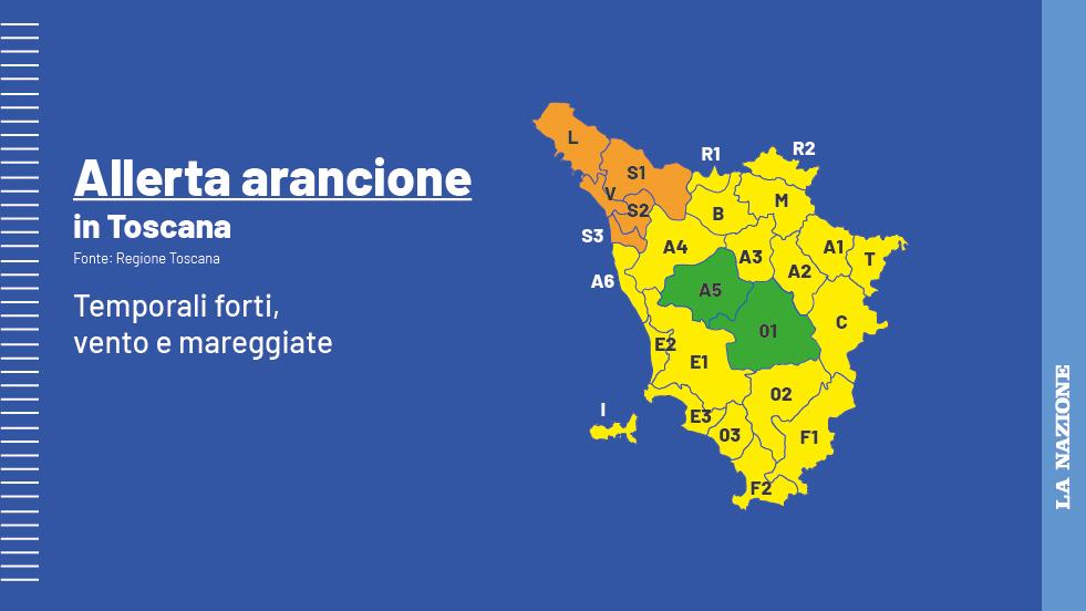 Maltempo In Toscana, Nuova Allerta Arancione Per Temporali Forti. Ecco ...