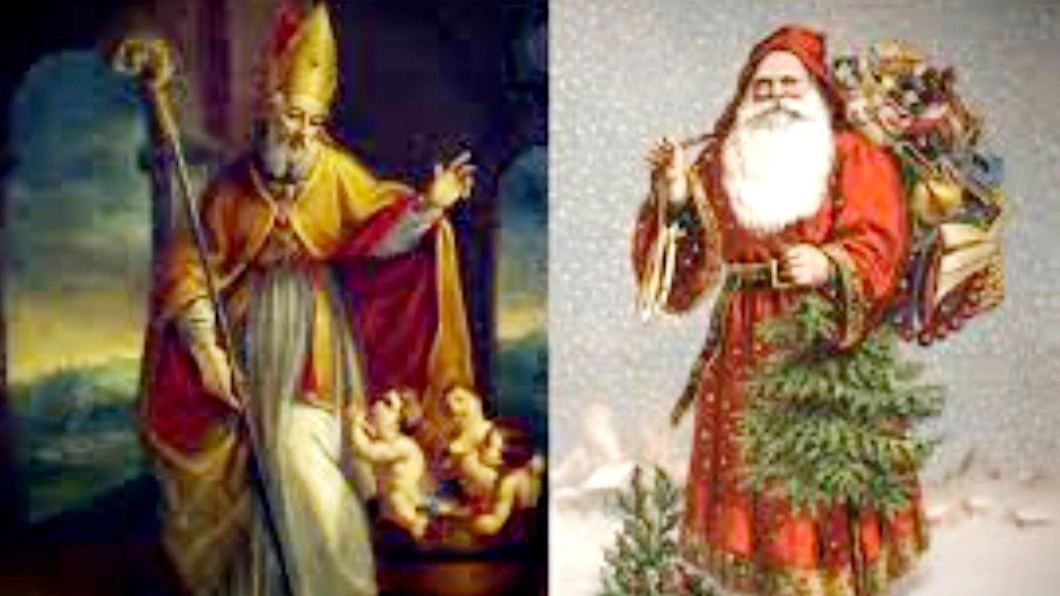 San Nicola e Santa Claus (foto da web)