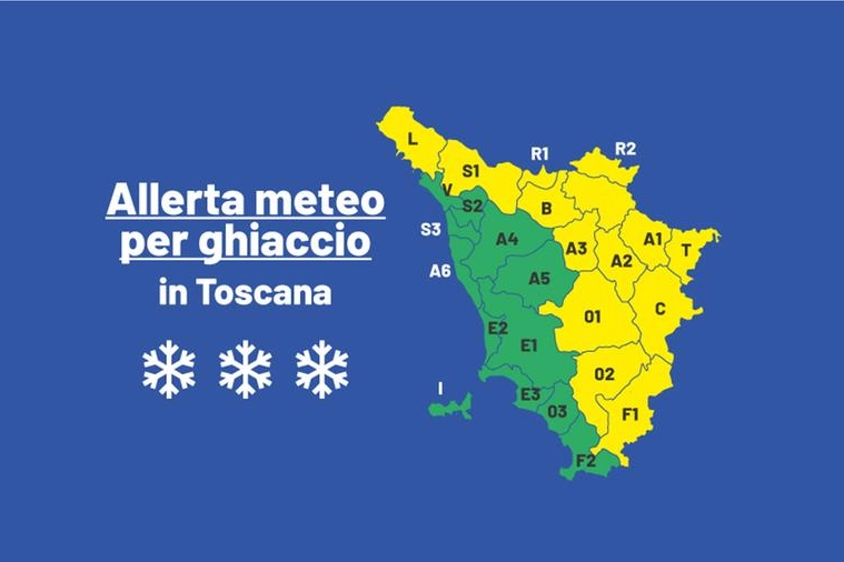 Allerta ghiaccio in Toscana