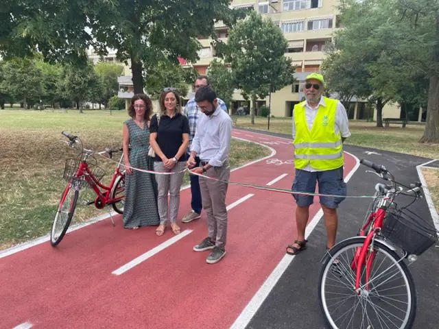 Inaugurata la pista ciclabile del Vingone