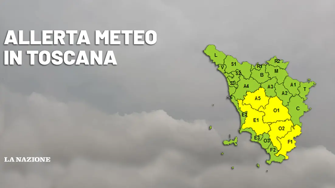 Maltempo in Toscana, prosegue l’allerta