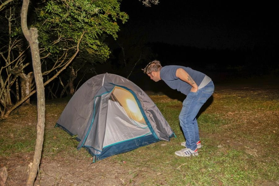 Impruneta, c'è chi ha preferito restare fuori casa per la notte (foto Germogli)