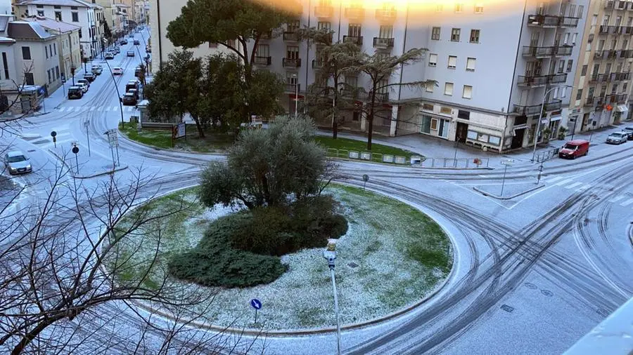 Grosseto imbiancata dalla grandine