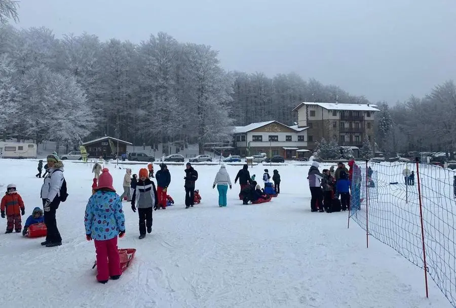 Finalmente la neve porta il pienone sull’Amiata