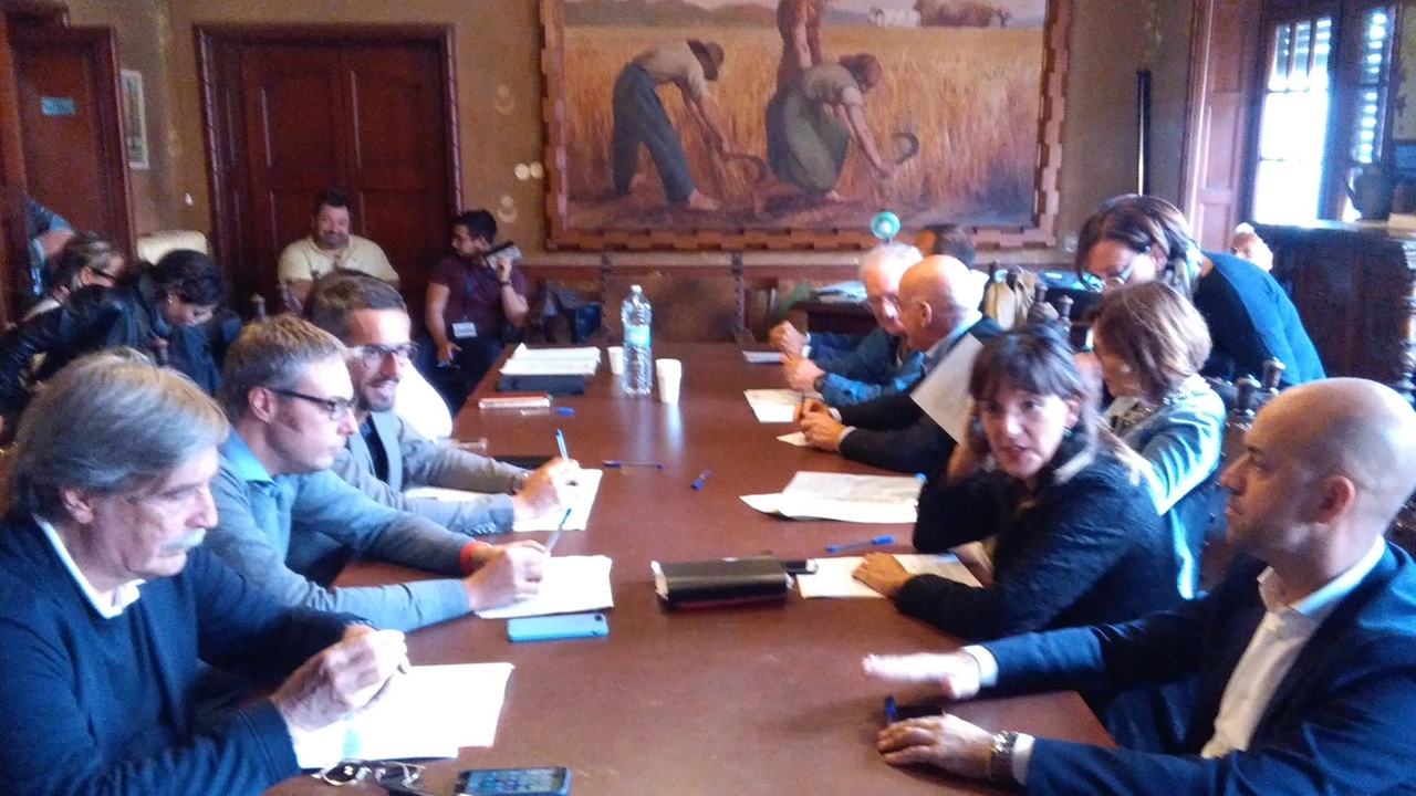 I consiglieri durante l’incontro nella  sede del Parco