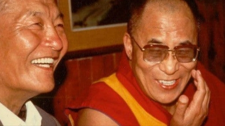 Namkhai Norbu con il Dalai Lama