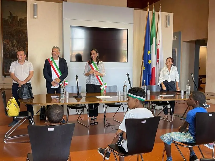 I bambini del Saharawi, ambasciatori di pace, ospiti a Palazzo Vecchio