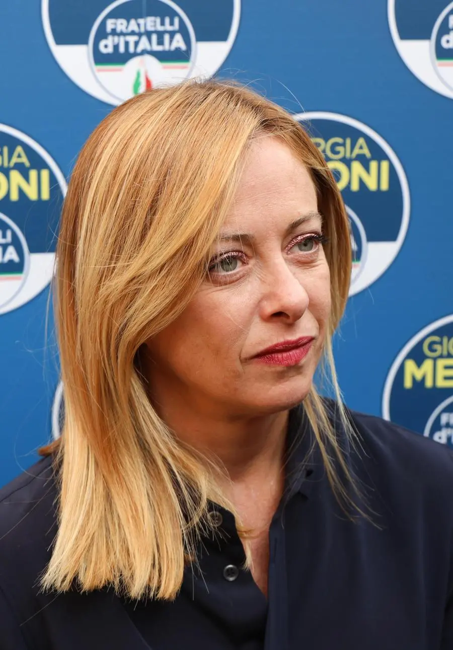 Comizio di Giorgia Meloni oggi in piazza Dante