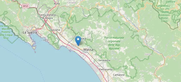 Terremoto a Massa, avvertita scossa di magnitudo 2.1