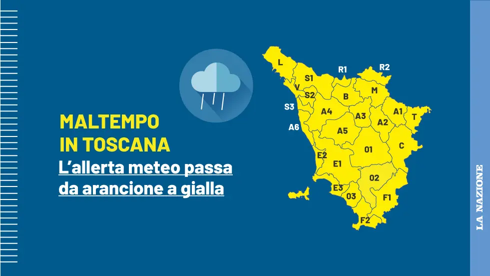 Maltempo In Toscana, L'allerta Meteo Passa Da Arancione A Gialla ...