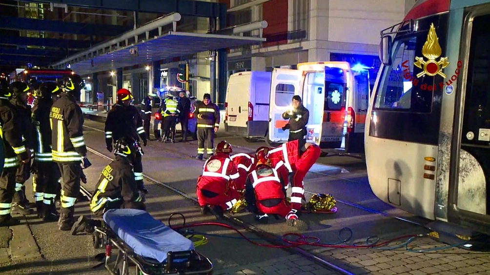 L'incidente simulato sulla tramvia