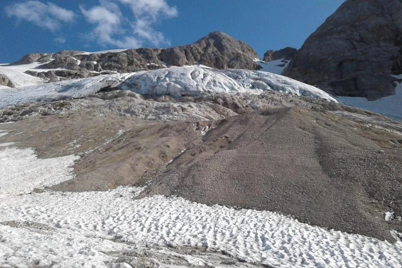 Il ghiacciaio della Marmolada