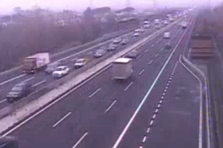 Traffico in tilt in autostrada A1 a Calenzano (Foto Autostrade per l'Italia)