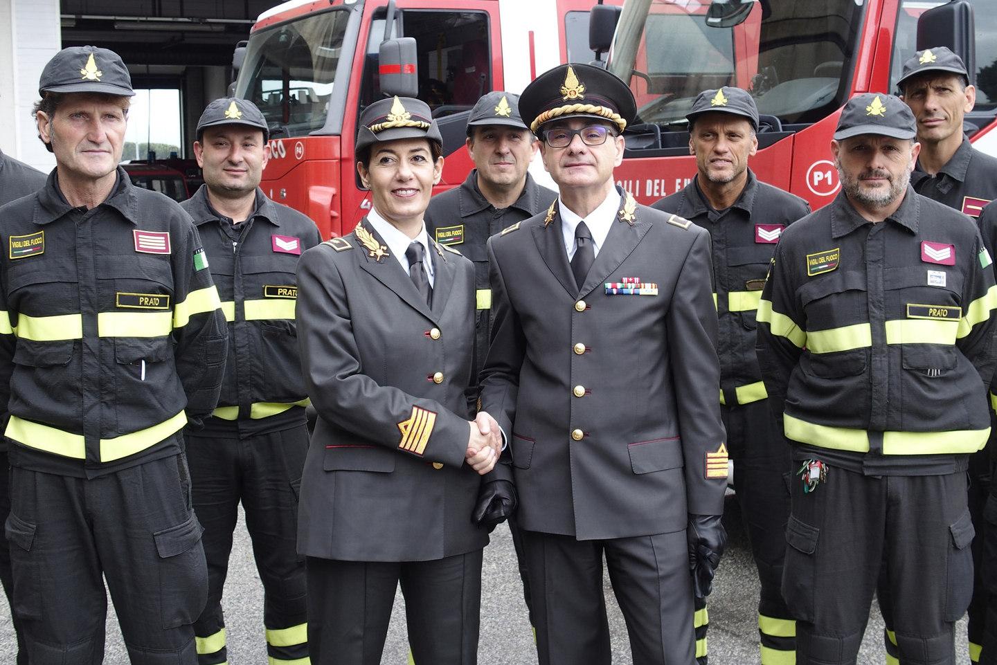 Vigili del fuoco c è il nuovo comandante Per la prima volta è una donna VIDEO