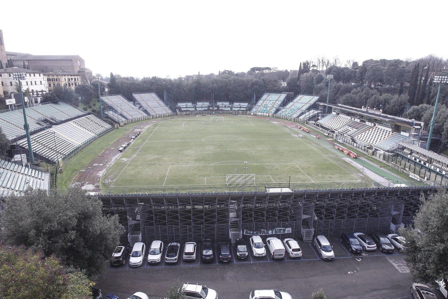Lo stadio Franchi di Siena