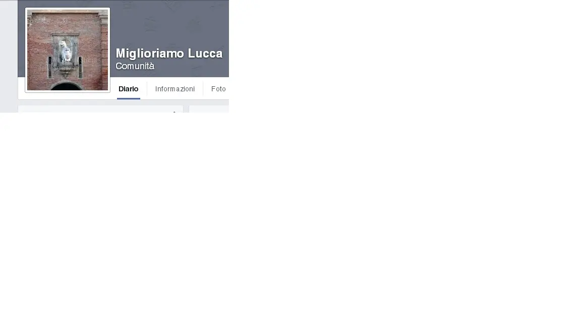 Facebook, bloccato «Miglioriamo Lucca»