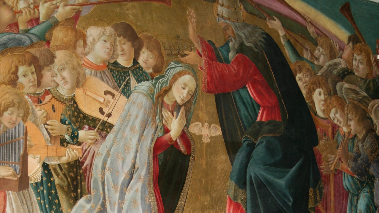 L’incoronazione della vergine. Il dipinto di Botticelli sul sito di Villa La Quiete