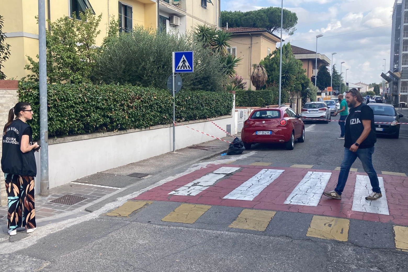 Il luogo dell'accoltellamento (Luca Bongianni / Fotocronache Germogli)