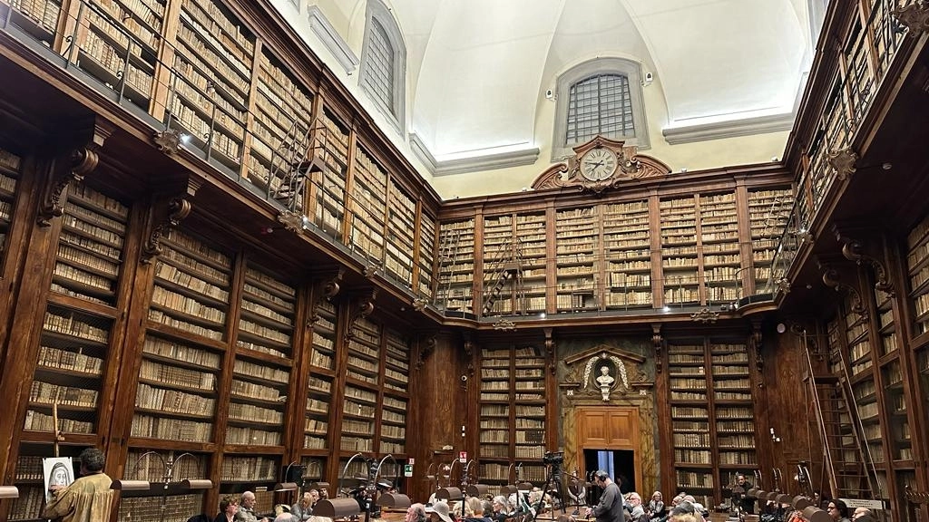 La Sala Monumentale della Biblioteca Marucelliana durante l'evento