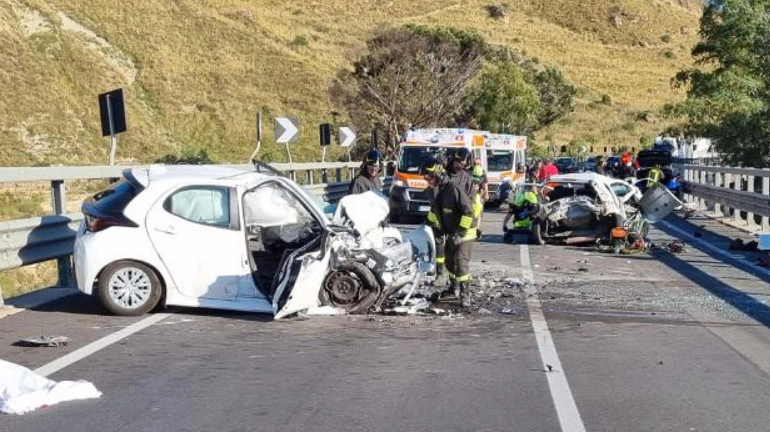 Il tragico incidente sulla ss626 Caltanissetta-Gela in Sicilia