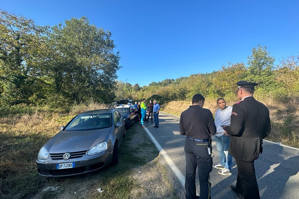 Il luogo del ritrovamento dell'auto (Riccardo Germogli / Fotocronache Germogli)