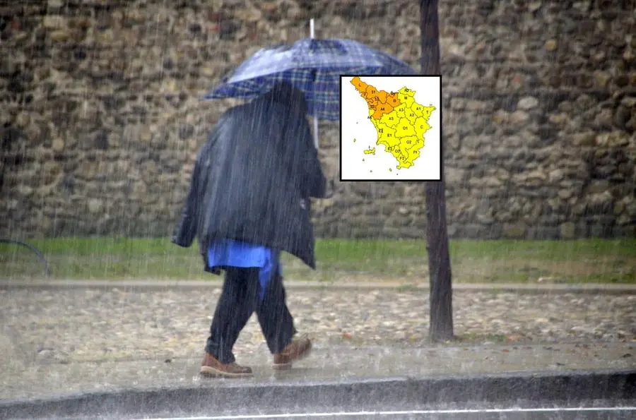 Maltempo, allerta meteo in Toscana