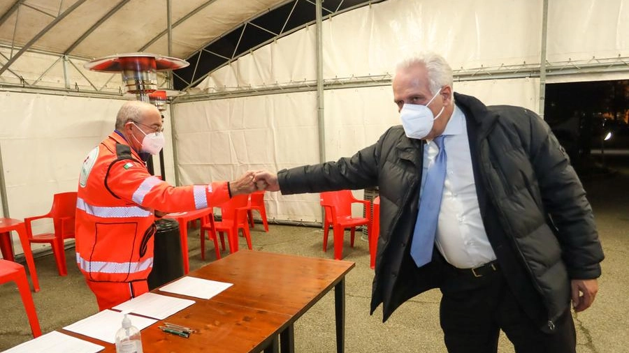 Giani alla recente inaugurazione dell'hub di Borgo San Lorenzo (foto Germogli)