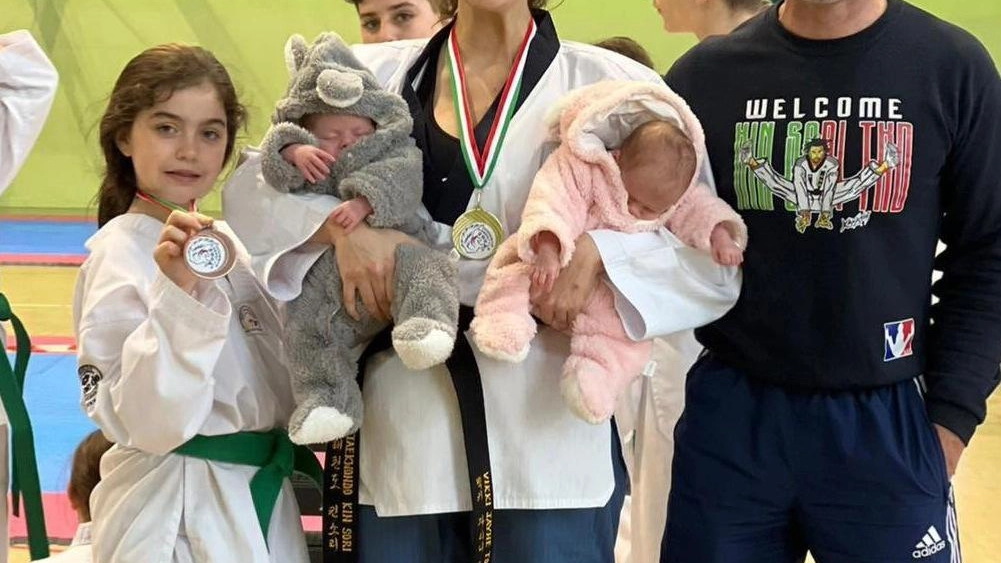 Vince l’oro nel taekwondo   dopo il parto gemellare