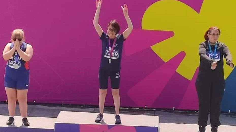 Irene Orazi, campionessa del mondo dei 100 metri Special Olympics, grande festa a Spoleto!