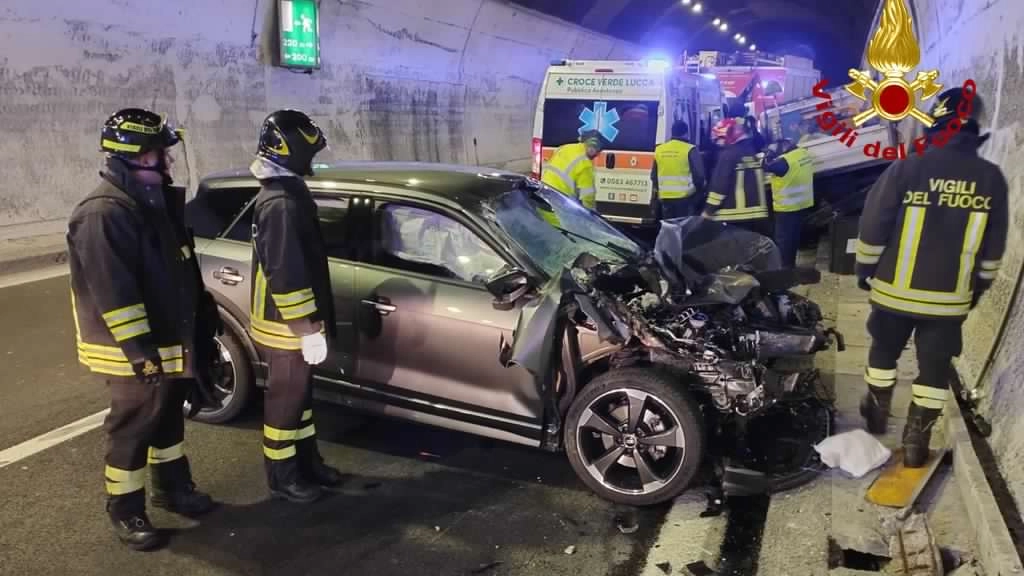 La scena dell'incidente (Foto: vigili del fuoco)