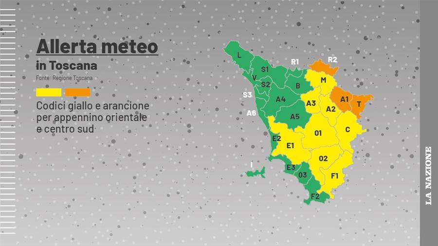 Neve E Vento, Allerta Arancione In Toscana