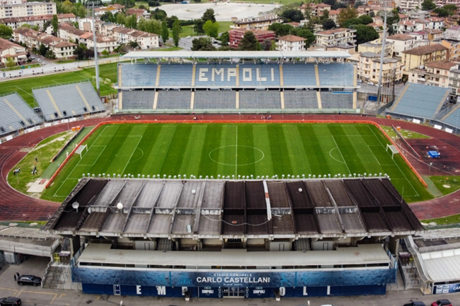 Lo stadio Carlo Castellani di Empoli