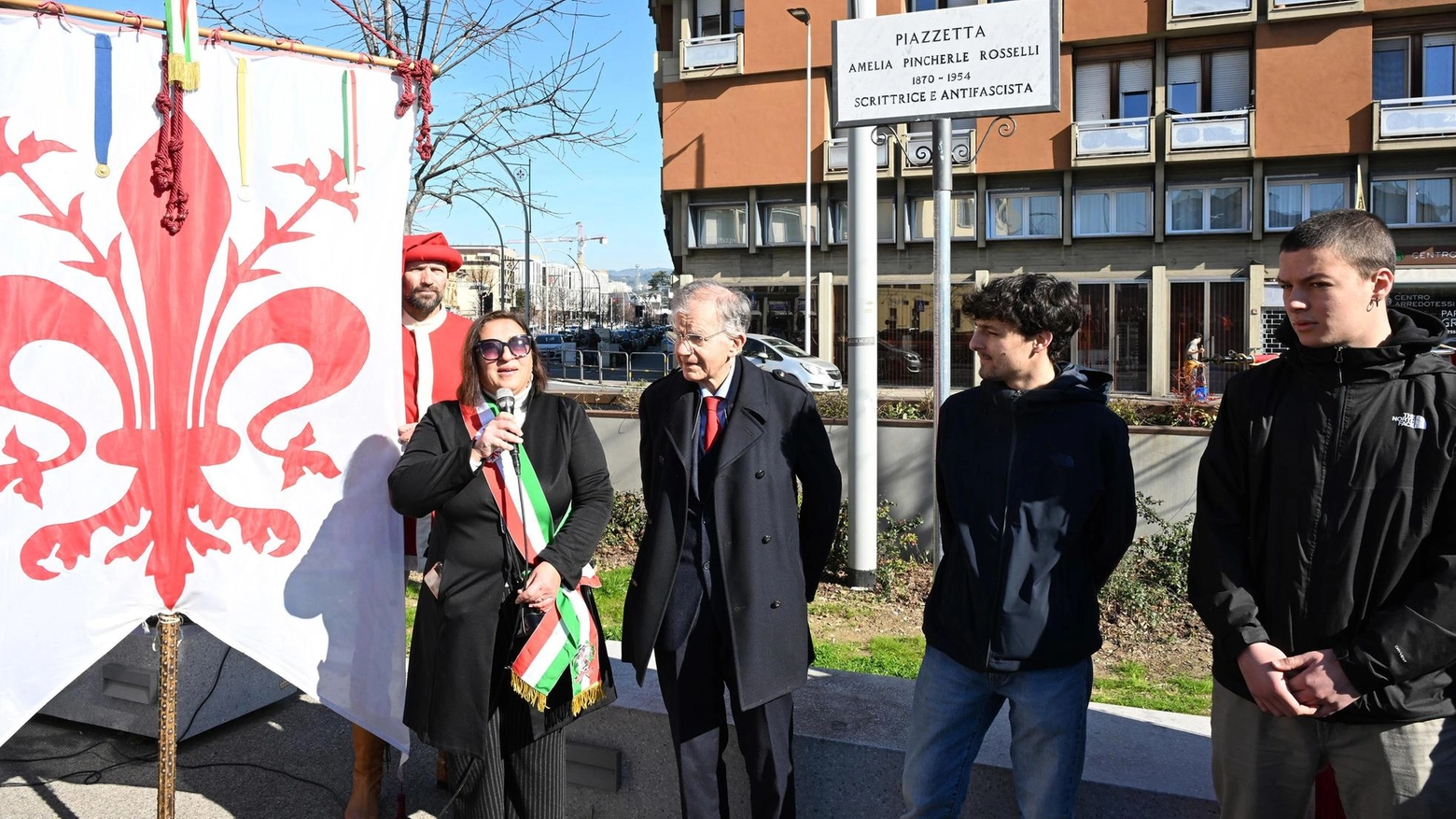 Uno spazio pedonale a Porta al Prato per Amelia Pincherle Rosselli. La cerimonia con l’assessora Giuliani