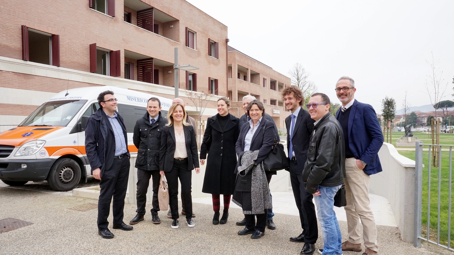 L'assessore in visita alla cittadella de La Vergine (Foto Luca Castellani)