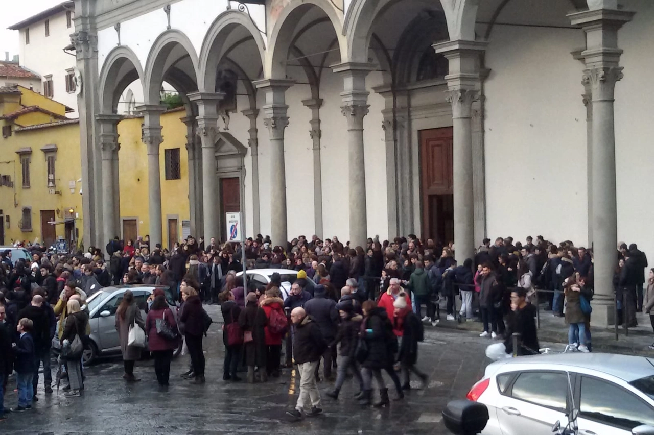 Un momento dei funerali