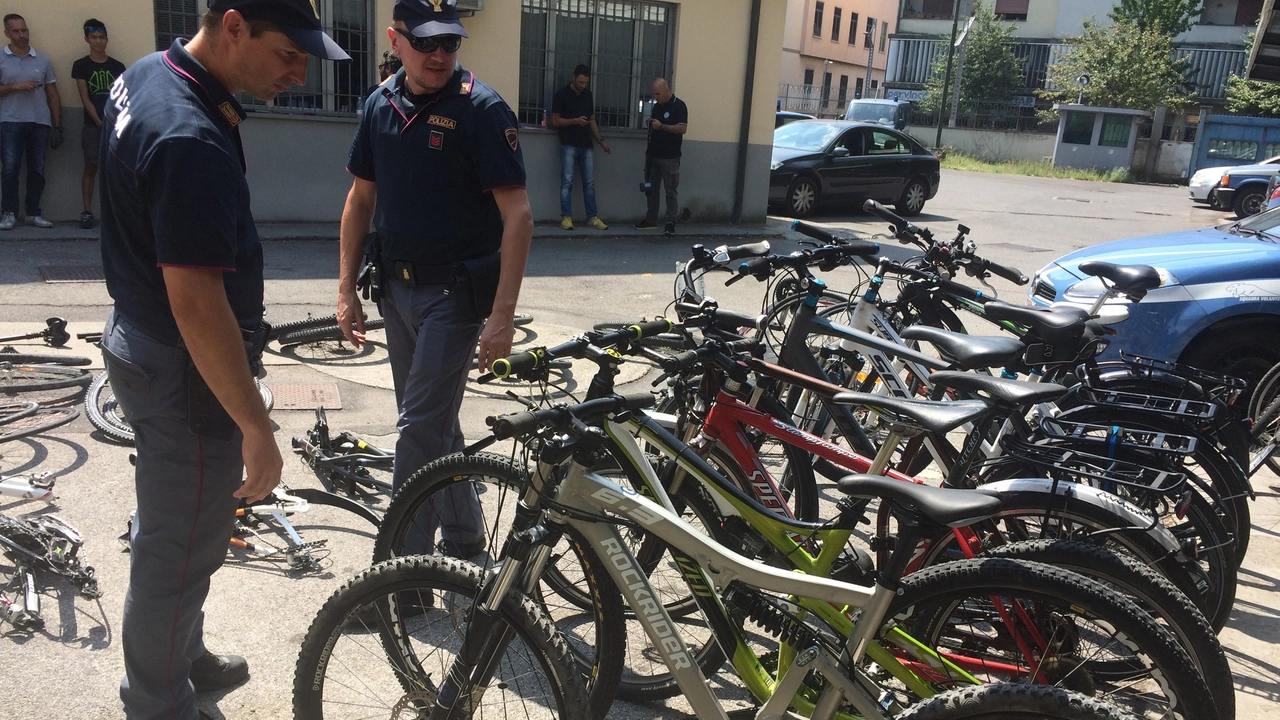 Alcune delle bici sequestrate