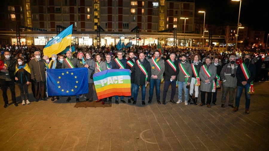 Germogli, manifestazione a Scandicci contro la guerra in Ucraina 