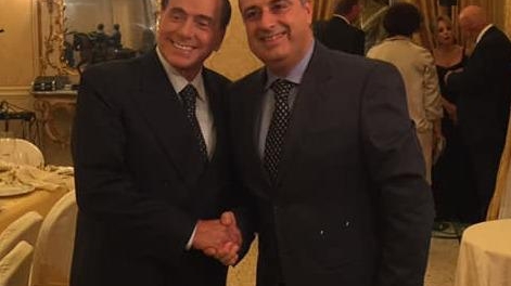 Danilo Mariani con Silvio Berlusconi