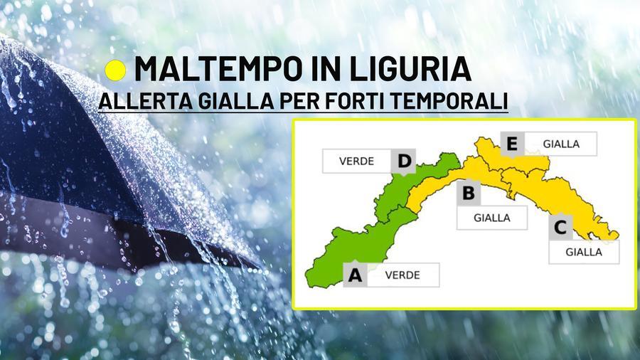 Maltempo In Liguria, Allerta Gialla Per Forti Temporali