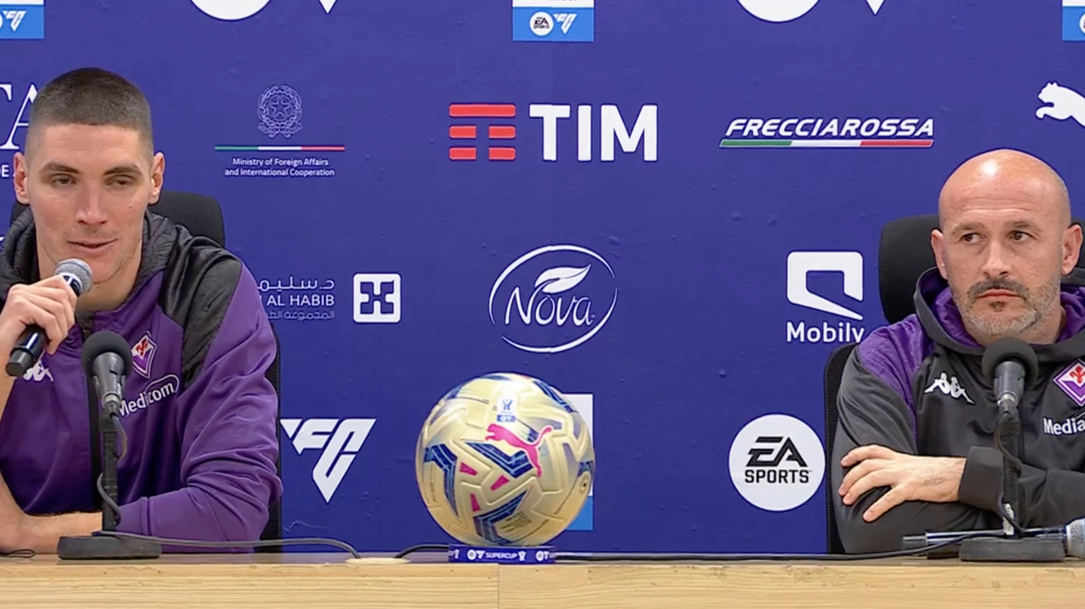 Italiano e Milenkovic alla vigilia della semifinale di Supercoppa