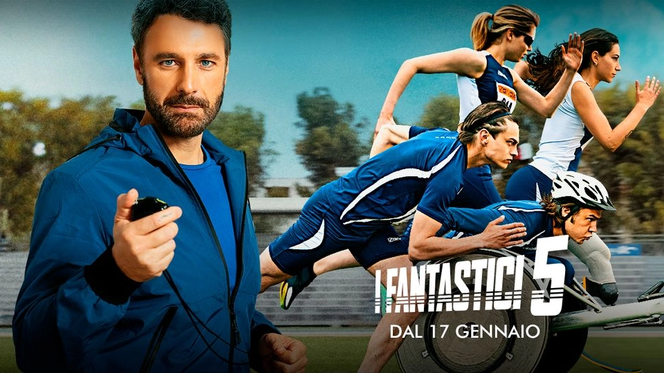 La pubblicità della fiction "I fantastici 5" (Fonte Mediaset)
