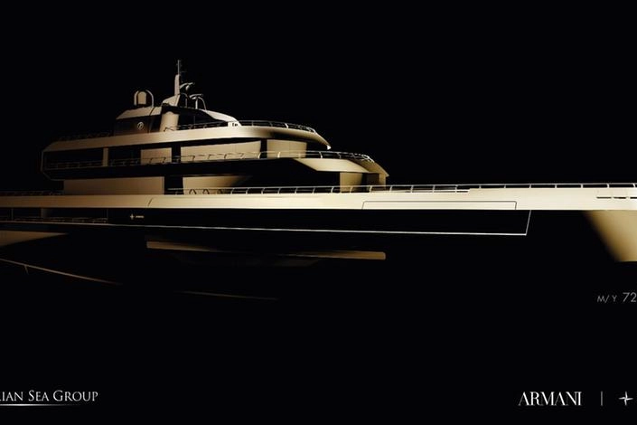 Il megayacht Admiral disegnato da Armani