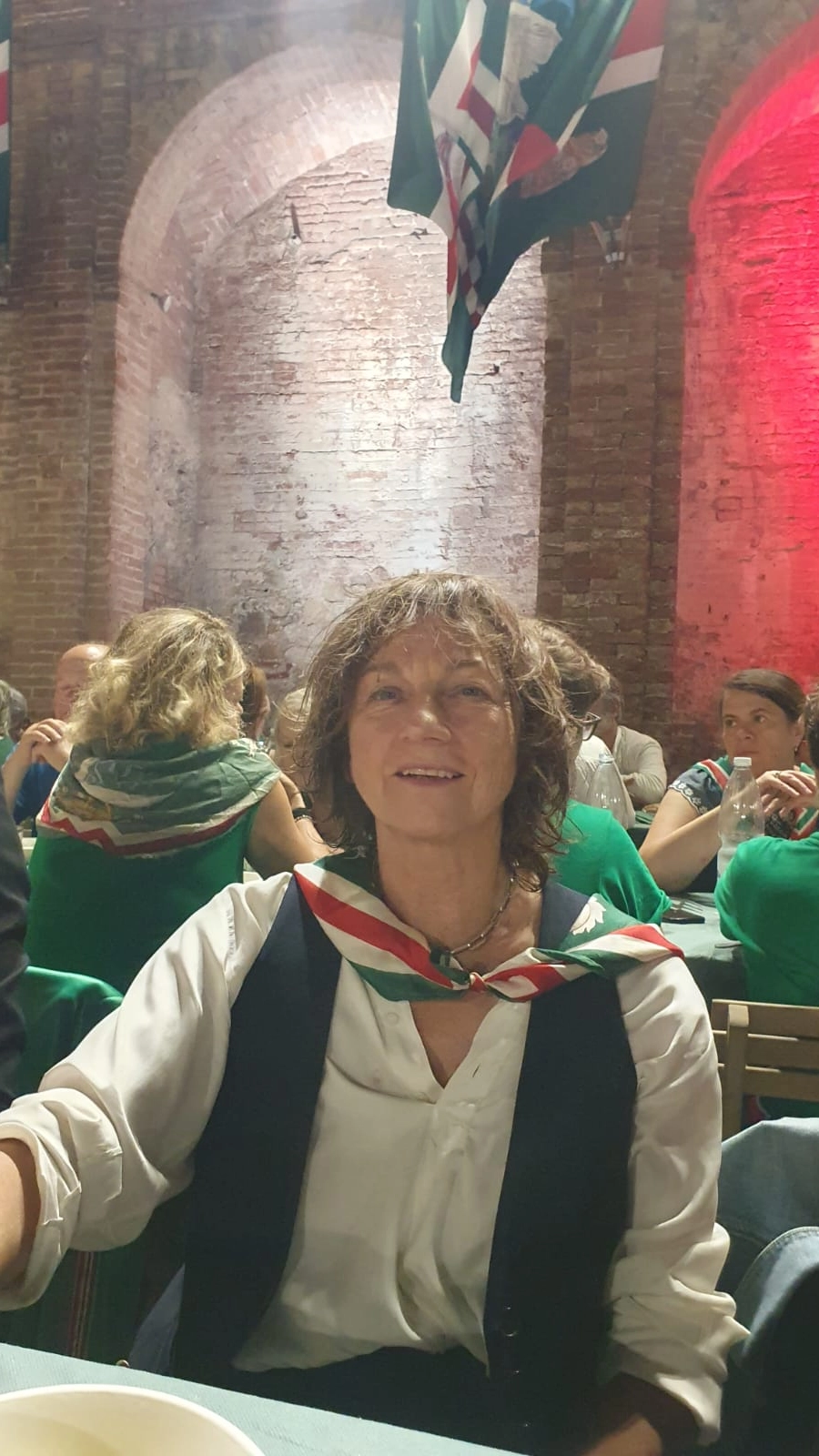 Gianna Nannini con le donne dell'Oca alla cena della prova generale