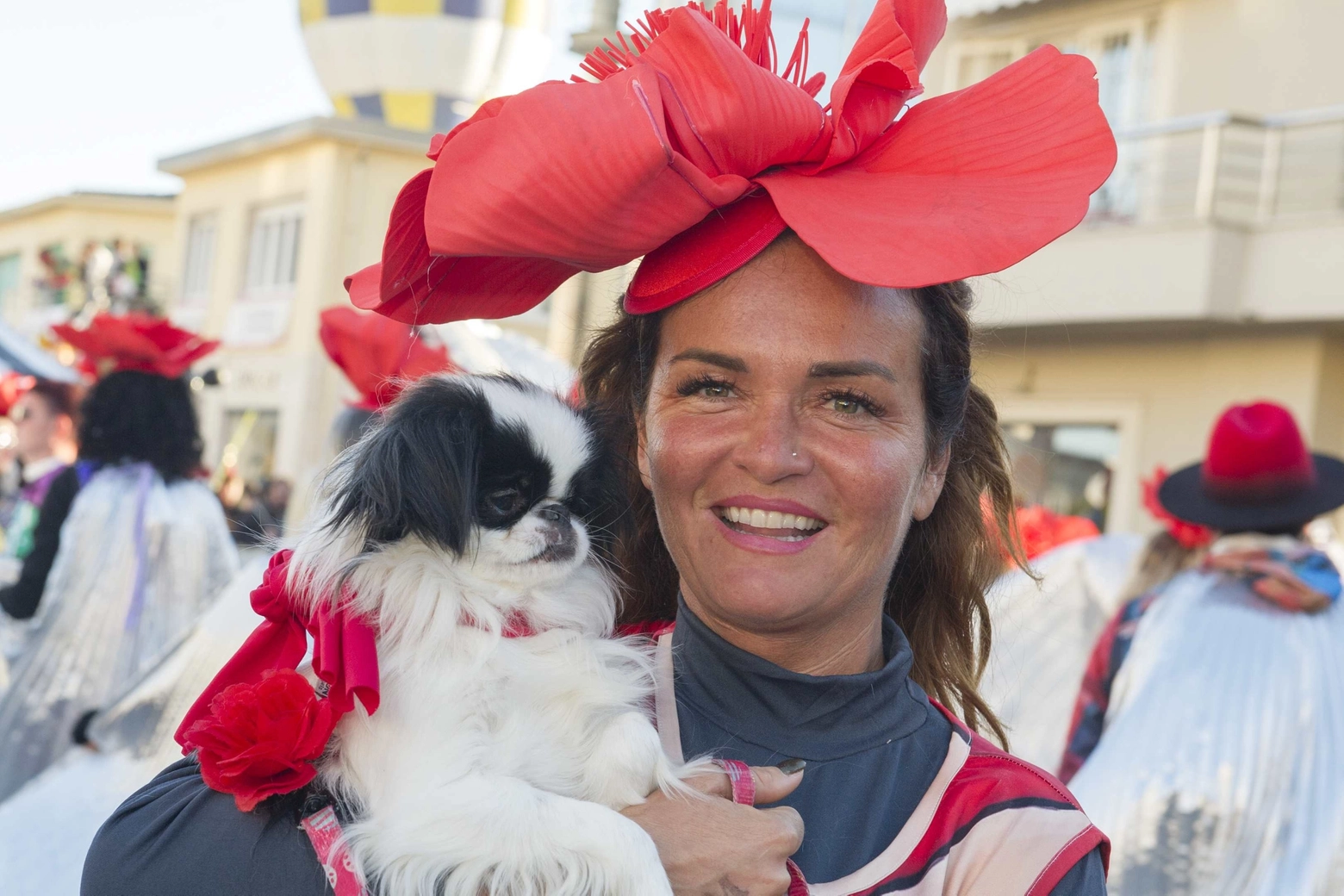 Una partecipante alla sfilata del Martedì Grasso (Foto Umicini)