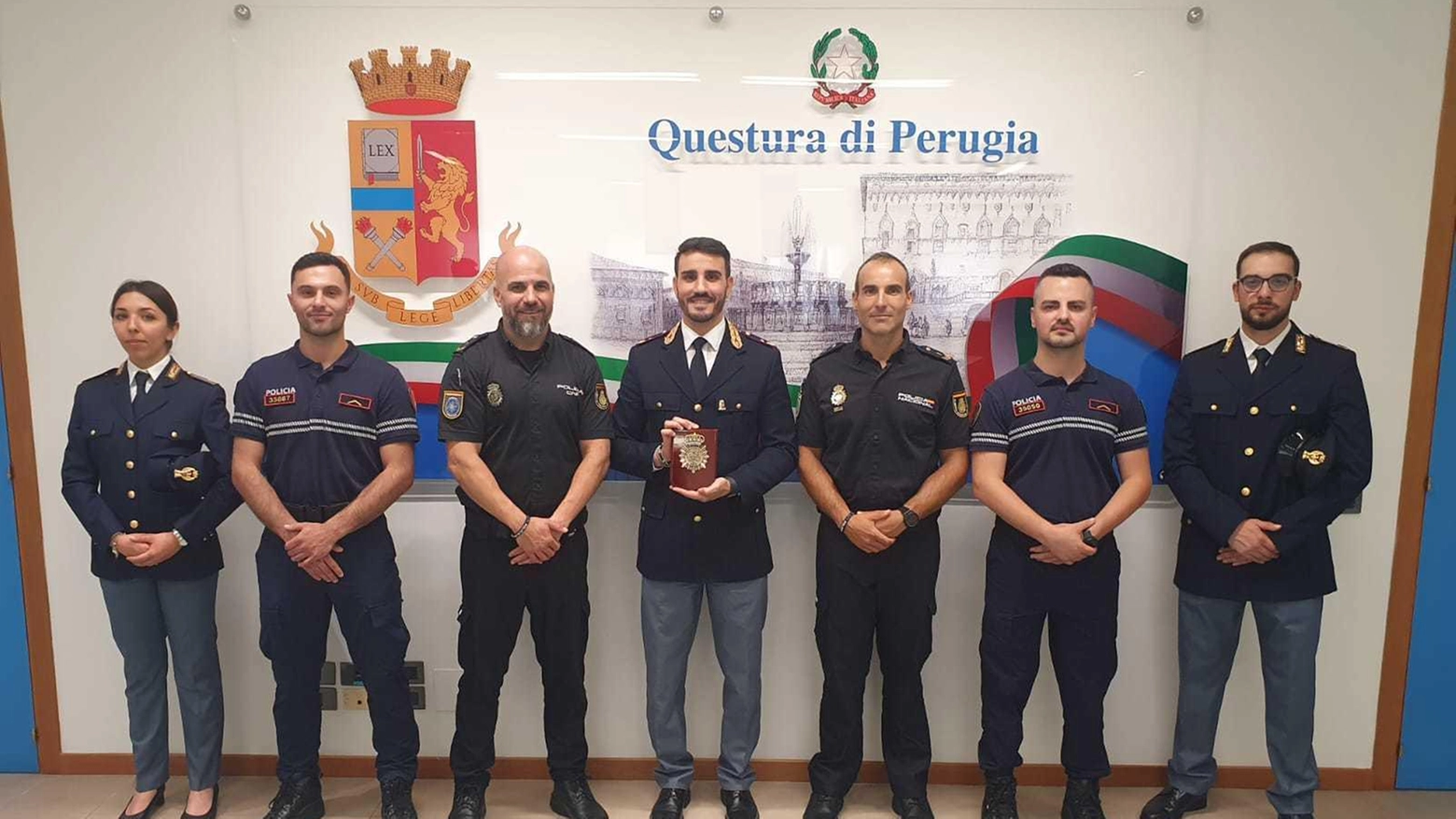 Polizia Spagnola e Albanese a Supporto della Questura di Perugia